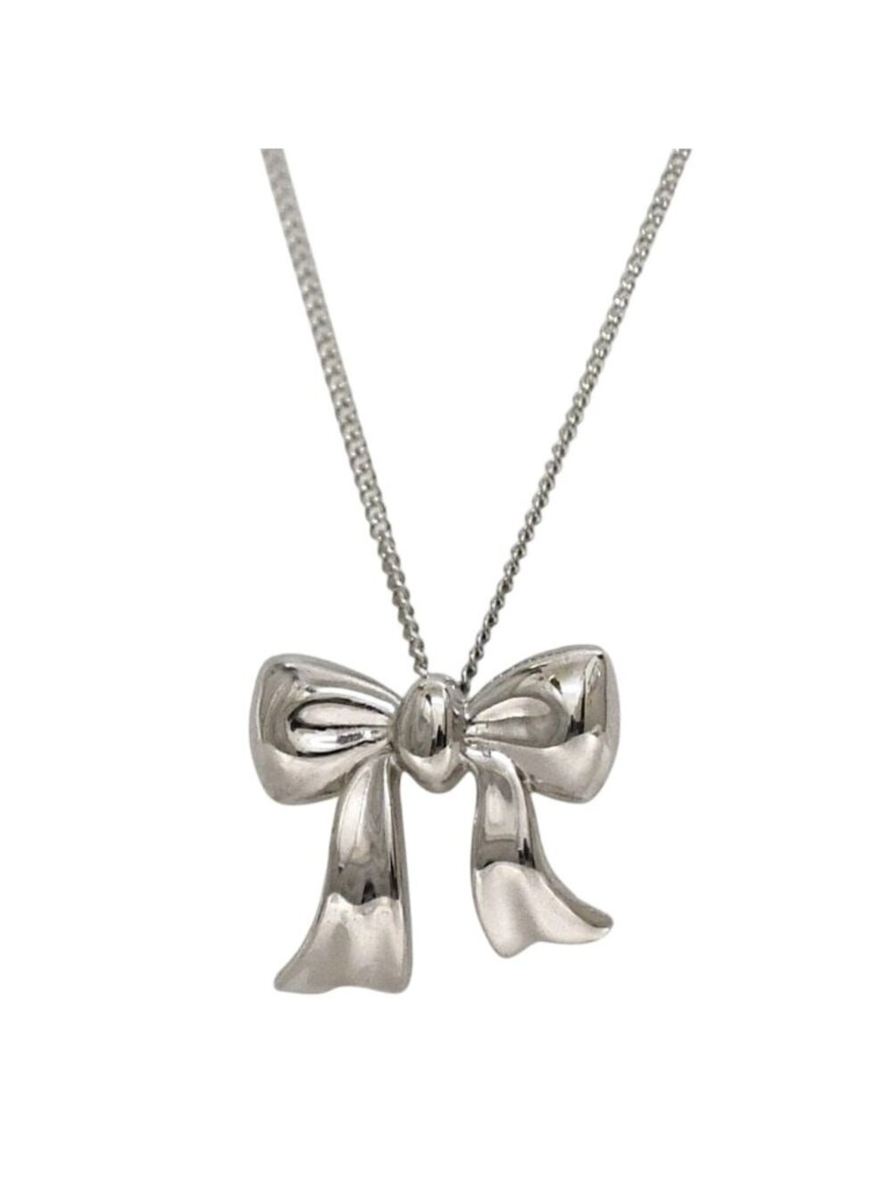 Tiffany & Co Ribbon Necklace 925 Sterling Silver